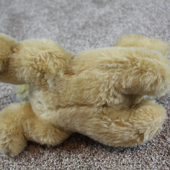 Steiff Golden Retriever Puppy Dog Plush Stuffed Toy Tan Lab 11" RARE - Picture 5 of 6